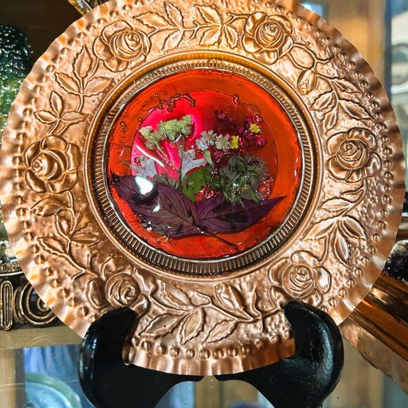 Mixed media in copper plate - Picture 2 of 2